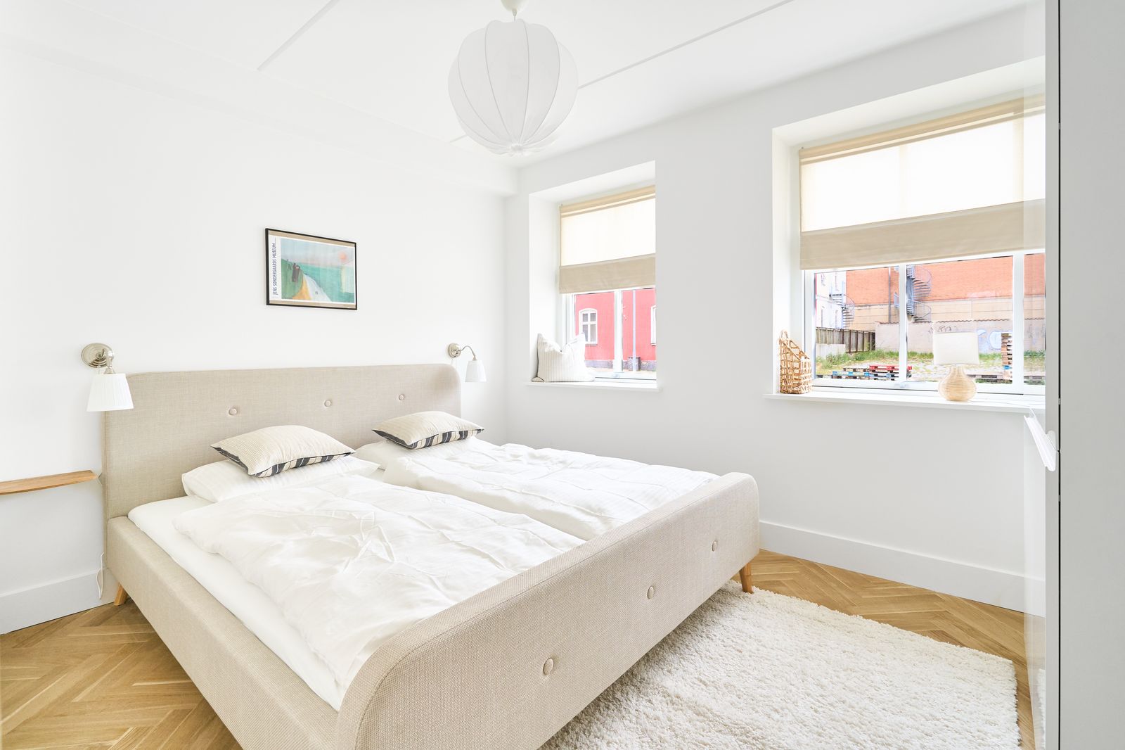 Bedroom in furnished 2 room apartment on B. Bangs Gade, Odense